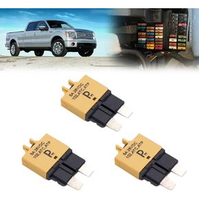 PHOTO-TOP Parts PTT Automotive ATC/ATO,Plug in,Circuit Breakers T3, Manual-Reset (30A, 3pcs)