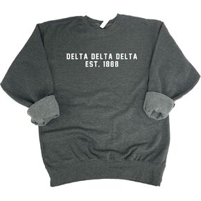 Go Greek Chic Delta Delta Delta Est. 1888 Sweatshirt