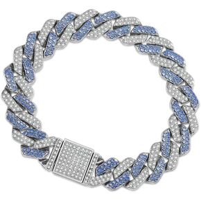 Cuban Link Chain for Men Cuban Chain for Men for Women 14mm Fully Bling Diamond mens cuban link chain