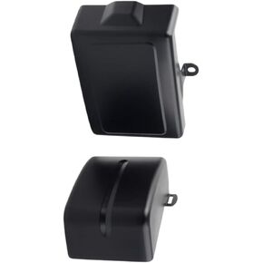 Side Battery Covers Compatible with Harley Dyna Low Rider FXDL, Fat Bob FXDF, Street Bob FXDB, Super Glide FXD, Wide Glide FXDWG, Switchback FLD 2006-2017, Matte Black