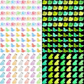Huwena 115 Pcs Luminous Mini Figurines Include 40 Pcs Luminous Mini Resin Lizards 40 Pcs Glow in The Dark Tiny Snails Bulk and 35 Pcs Glow in The Dark Frog Miniatures for Home and Garden Decoration