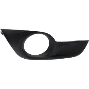 DAT AUTO PARTS Front Right Passenger Side Bumper Fog Light Cover Lamp Hole Bezel Molding Grille Insert Trim Replacement for 2013-2015 Nissan Altima Sedan Black Textured Plastic NI1039115 622563TA0B