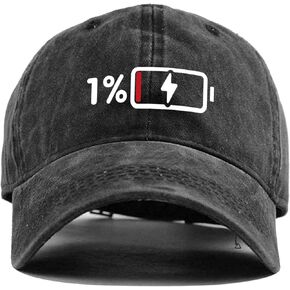 1-100,Funny Baseball Cap,Retro Hat, Adjustable Cotton Baseball Cap,Interesting Graphics to Remind Friends to Charge,Suitable for Men and Women,A Thoughtful Gift for Friends and Family Dark Grey