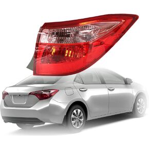 munirater 1-Pack Rear Right Tail Light Brake Lamp Assembly Replacement for 2017-2019 Toyota Corolla Outer Passenger Side 8155002B00 TO2805130