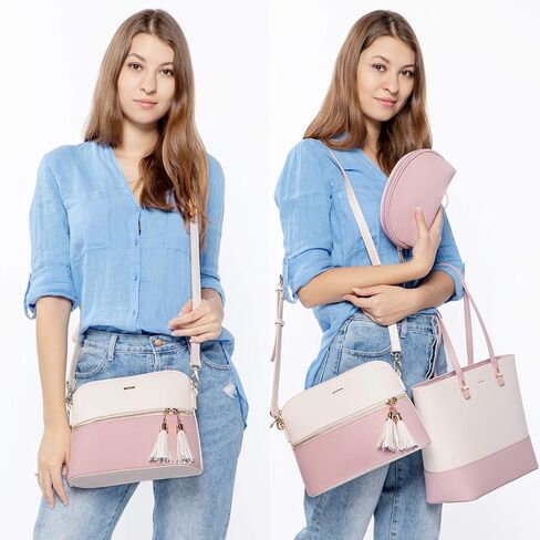 LOVEVOOK Purses for Women Shoulder Bags Tote Satchel Hobo Bag 3pcs Handbag Set in Saudi Arabia