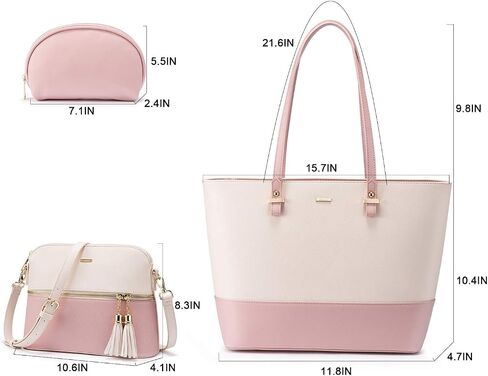 LOVEVOOK Purses for Women Shoulder Bags Tote Satchel Hobo Bag 3pcs Handbag Set in Saudi Arabia