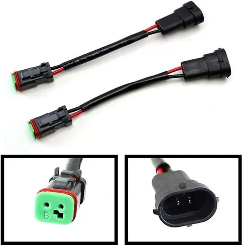 9005 9006 إلى الألمانية DT DTP 2 دبوس موصلات الأسلاك تسخير لتحويل الضباب LED قضيب مصابيح عملي التحديثية محول القابس in Kuwait