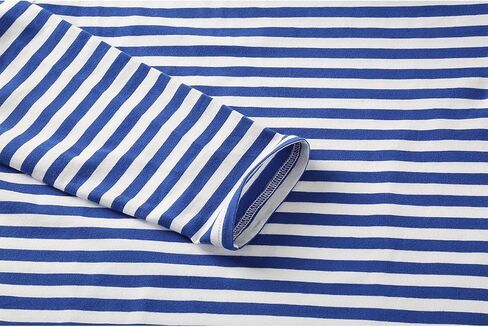 Blue-White Striped Russian Military Paratrooper Long Sleeve T-Shirt - Sailor's Striped T-Shirt - Knitted Not Dyed Vest (XL - 44 inch) in Saudi Arabia