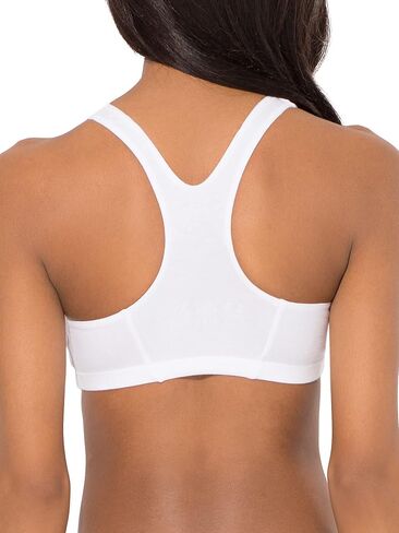 Fruit of the Loom Women's Shirred Front Racerback Pull Over Sports Bra, 3-Pack in Saudi Arabia