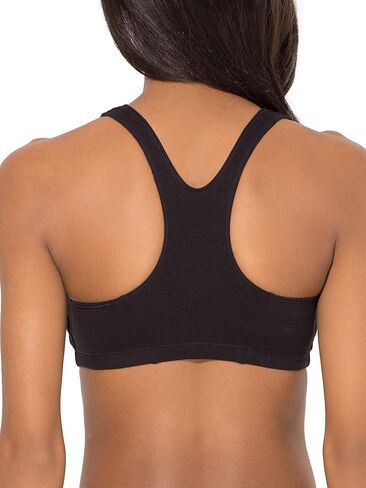 Fruit of the Loom Women's Shirred Front Racerback Pull Over Sports Bra, 3-Pack in Saudi Arabia