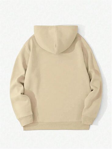 SOLY HUX Hoodies for Men Letter Print Graphic Sweatshirt Drawstring Long Sleeve Casual Pullover Tops with Pocket in Saudi Arabia