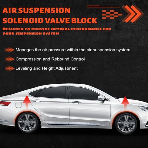 Air Suspension Valve Block, Suitable for Grand Cherokee WK2 2011-2019, Touareg 2004-2015, Cayenne 2011-2015 Replaces 68087233AA 95835890300 558103M000 55810-3M000 7P0698014 in Kuwait