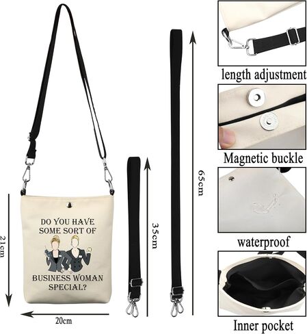 G2TUP Movie Inspired Gift Businesswomans Special Crossbody Bag Romy And Michelle Travel Bag 90s Movie Quote Merch in Kuwait
