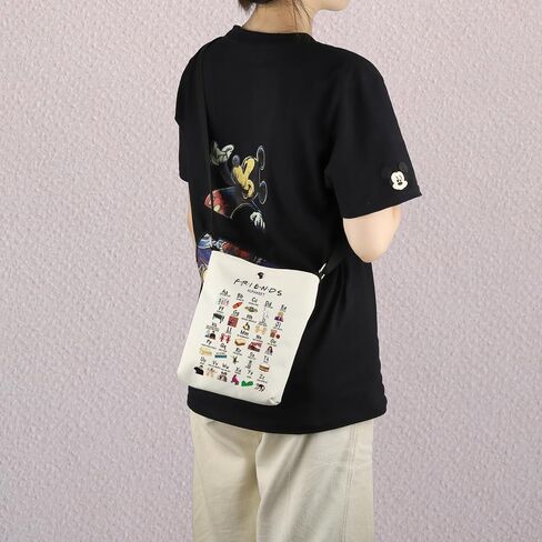 MNIGIU Friend TV Show Inspired Gift Friend Alphabet Crossbody Bag Friend TV Show Merch For Friend Fans in Saudi Arabia
