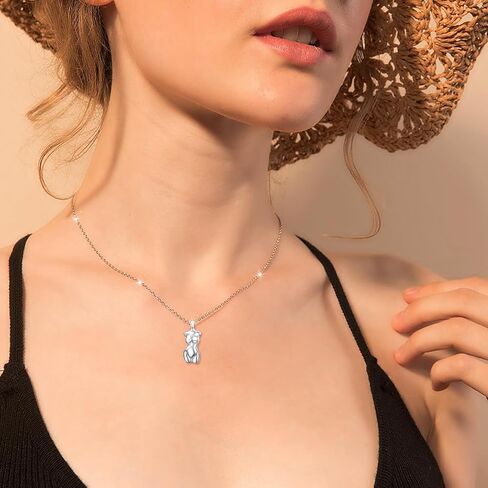 Female Body Necklace S925 Sterling Silver Venus Goddess Pendant Necklace for Women Self love Jewelry in Kuwait