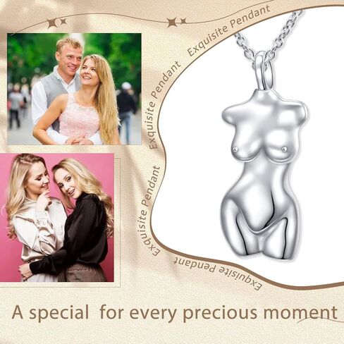 Female Body Necklace S925 Sterling Silver Venus Goddess Pendant Necklace for Women Self love Jewelry in Kuwait