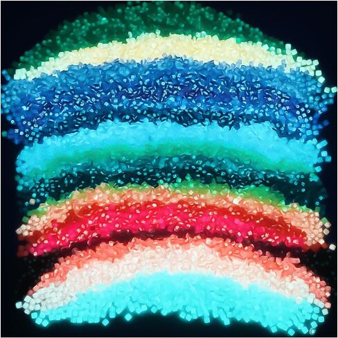 Glow in The Dark Diamond Painting Beads for Diamond Dots Accessories, 20 Colors Round Diamond Painting Drills Flatback Rhinestones for Crafts, Diamonds for Diamond Painting Bead Art Gem Art, 4000PCS in Kuwait