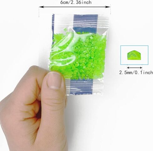 Glow in The Dark Diamond Painting Beads for Diamond Dots Accessories, 20 Colors Round Diamond Painting Drills Flatback Rhinestones for Crafts, Diamonds for Diamond Painting Bead Art Gem Art, 4000PCS in Kuwait