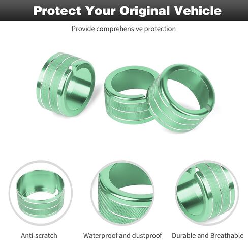 CheroCar for Durango Rear Air Conditioning Button Cover Switch Ring Interior Accessories Compatible with Dodge Durango Accessories 2011-2023,Red… in Kuwait