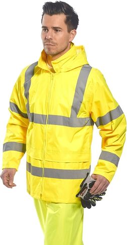 سترة المطر العاكسة للضوء Hi Vis للرجال من Portwest UH440 خفيفة الوزن ومقاومة للماء in Kuwait