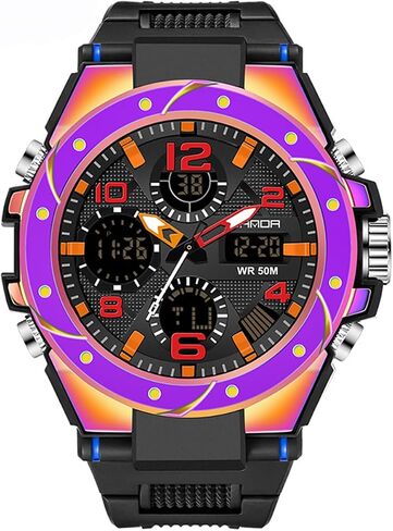 CdyBox Men Tactical Watch Waterproof Military Sport Work Digital Analog Wrist Multi Electronic Watch in Kuwait