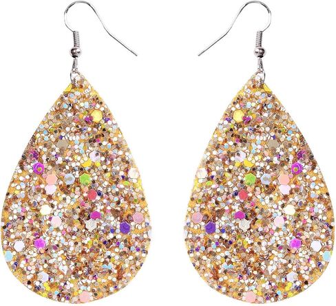 lureme Faux Leather Earrings Set for Women Lightweight Teardrop Handmade Leaf Earrings (er006191) in Saudi Arabia