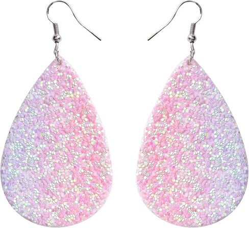 lureme Faux Leather Earrings Set for Women Lightweight Teardrop Handmade Leaf Earrings (er006191) in Saudi Arabia