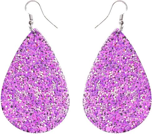 lureme Faux Leather Earrings Set for Women Lightweight Teardrop Handmade Leaf Earrings (er006191) in Saudi Arabia