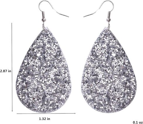 lureme Faux Leather Earrings Set for Women Lightweight Teardrop Handmade Leaf Earrings (er006191) in Saudi Arabia