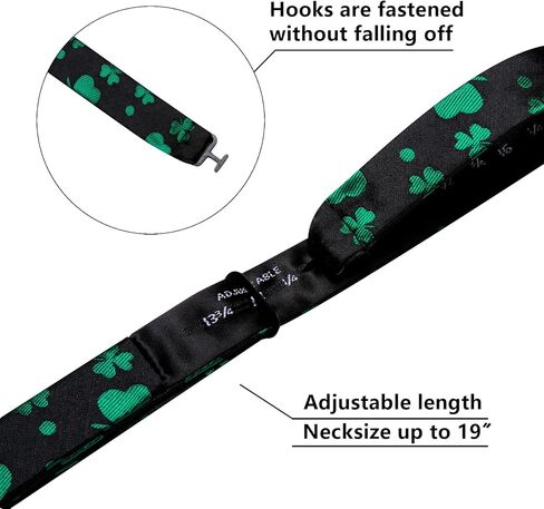 Barry.Wang Mens Bow Ties Paisley Solid Color Self Tie Flower Bowtie Set Handkerchief Cufflinks Silk Wedding Party Classic in Kuwait