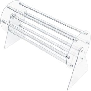TANG SONG Acrylic Hair Claw Clip Holder, 360 Degree Rotatable Hair Clip Organizer Storage Display Clear Stand for Women and Girls Dressing Table
