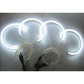 7000k White CCFL Angel Eyes Halo Rings for BMW E36 E38 E39 E46 with Projector Pre-facelift Error Free