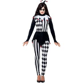 Smiffys Women's Halloween Female Jester Costume