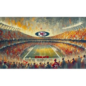 WHZKCYH 2024 American Football Championship Poster For Kids Room Wall Decor-Patrick Mahomes-Chris Jones Posters Canvas Art Print Chiefs Picture For Teen Fans Birthday Christmas Gifts