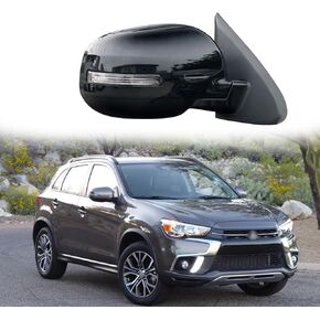 Passenger Side Mirror Replacement Fit for 2013-2020 Mitsubishi Outlander Car Rear View Mirror Accessories Side Mirrors Assembly Electric Adjustment, Electric Folding, Led Turn Light, Heating