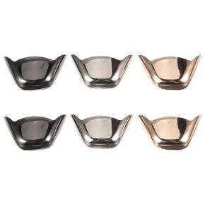 FRCOLOR 6Pcs Metal Boot Toe Protector Shoes Decor Boots High Heels Leather Shoes Replacement Shoes Guards Covers Shoe Tip Protections Supplies Accessories for Men Women Shoes