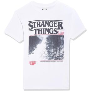 Stranger Things Men's Upside Photo Basic Solid Tee