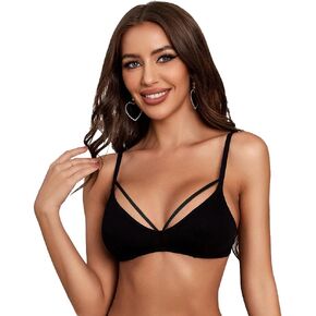 حمالة صدر للنساء بدون خياطة غير مبطنة ورقبة على شكل حرف V حمالة صدر مثلثة لاسلكية in Kuwait