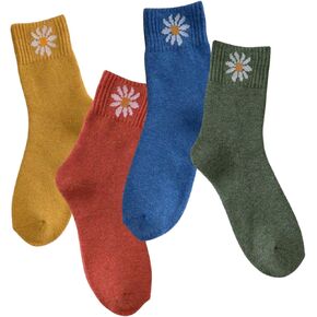 Women's Daisy-Printed Socks Soft, Vibrant, and Versatile for All Occasions