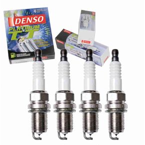 4 pc DENSO Platinum TT Spark Plugs compatible with Toyota Yaris 1.5L L4 2006-2016
