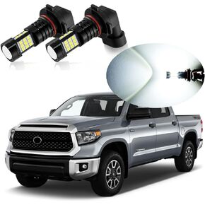 6000K زينون أبيض H10 9145 9140 LED مصابيح الضباب لمبة 2400 لومن لكل زوج من مصابيح الهالوجين البديلة المتوافقة مع 2007 2008 2009 2010 2012 2013 Toyota Tundra، حزمة من 2