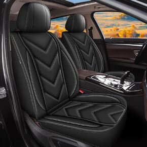 Car Seat Covers Fit for Subaru Impreza 2012-2024 Full Set 5 Seats Leather Automotive Seat Covers Waterproof Seat Cushion Protector Compatible with Airbag(2 Rows 5 Seats,Red Line)