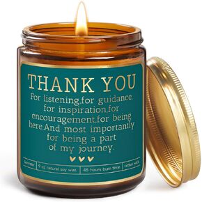 Thank You Gifts for Women with Candle,Thank You Appreciation Gifts for Boss Teacher Employees Friends Mom Nurse,Coworker Gifts for Women Men,Boss Day Gifts,Mentor Gifts for Women