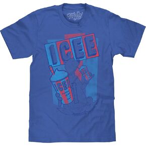 Tee Luv Men's Big and Tall ICEE Polar Bear Logo Shirt