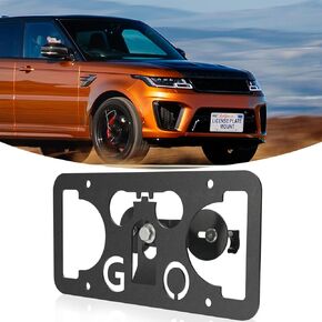 Front Bumper Tow Hook License Plate Mount Bracket fits for Land Rover Defender,Discovery 5th gen,Discovery Sport 2nd gen,Range Rover 4th gen,Range Rover Evoque 2nd gen,Range Rover Sport