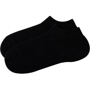 MELUSA 4 Pairs Cotton Cushioned Socks, Breathable Everyday Low Cut Mesh Socks