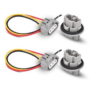 2Pcs Front Turn Signal Light Wiring Harness Fits for Toyota 2004-2017 Tacoma 4Runner Solara Camry Replaces 9007560060