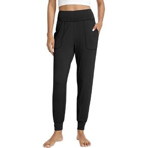 NACHILA Women's Pajamas Pants-Viscose Made from Bamboo, Soft Jogger Pants with Pockets Stretchy Sleep Pants Tapered Sweatpant