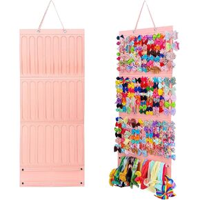 منظم حامل فيونكة الشعر للفتيات عصابات الرأس ومشابك الشعر وشماعة تخزين الشعر وإكسسوارات الشعر باللون الوردي in Kuwait