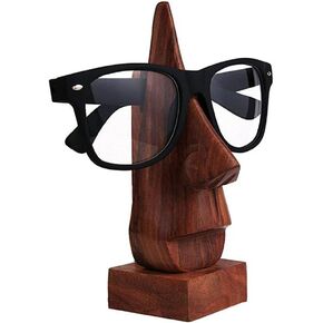 Wooden Handmade Spectacle Holder, Eyewear Retainer, Sunglass Holder, Display Stand, Eyeglass Stand for Men & Women - 6 inches
